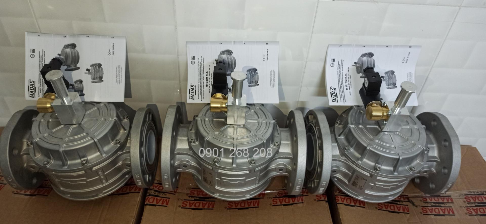 van điện từ thường mở reset bằng tay DN80 M16/RM NA 24VDC MADAS